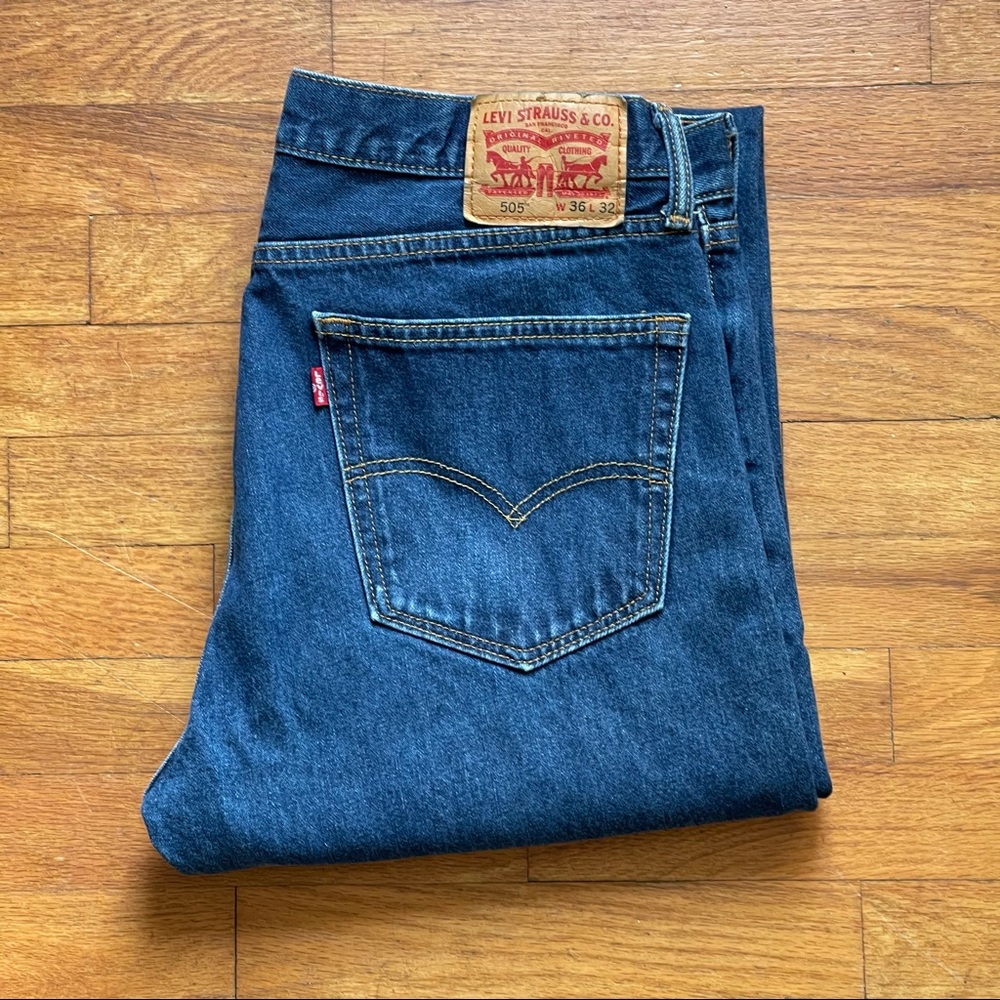 Levi’s 505 Red Tab Jeans 36x32 Made in Lesotho